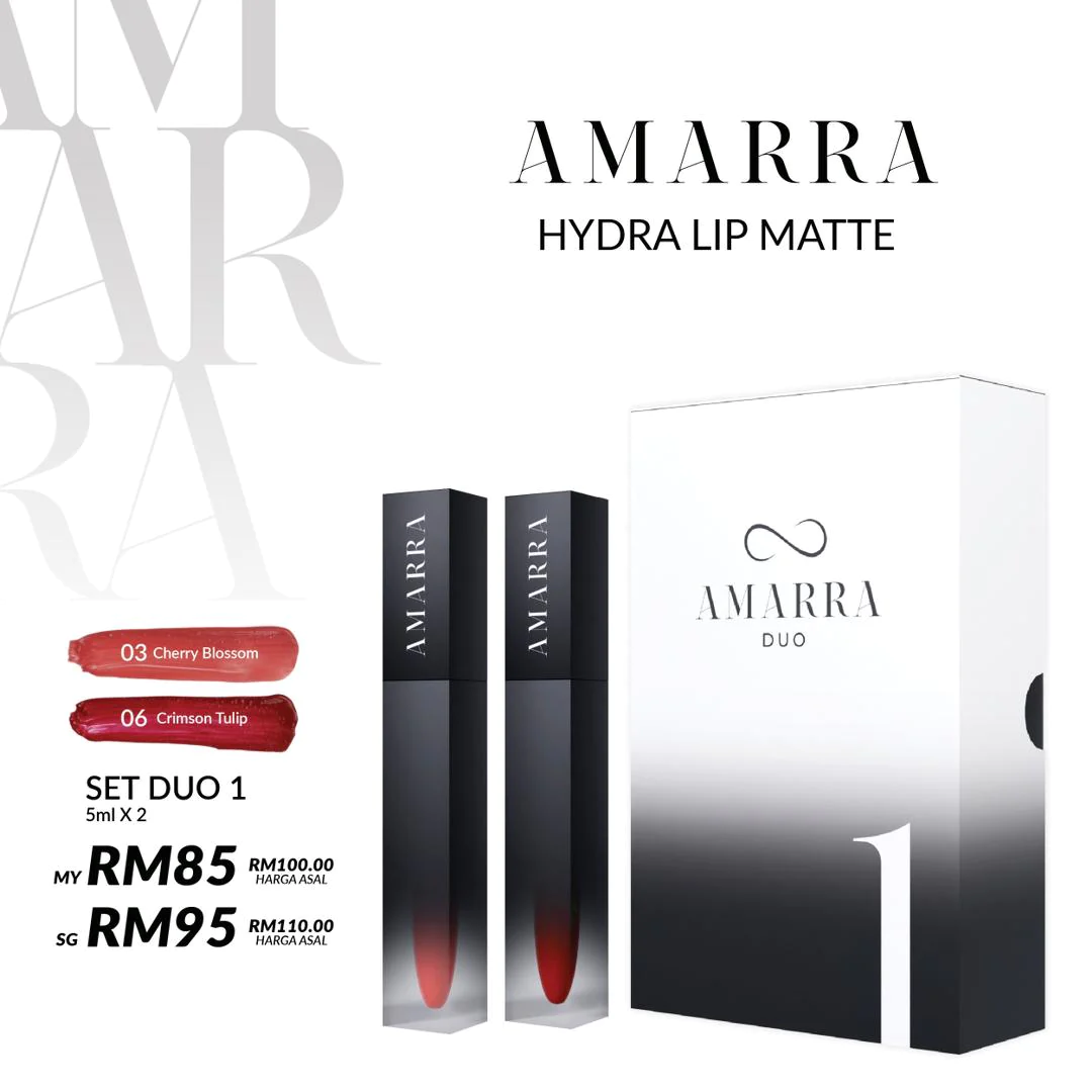 AMARRA-HYDRA-LIP-MATTE-DUO-SET-1 AMARRA HYDRA LIP MATTE DUO SET 1