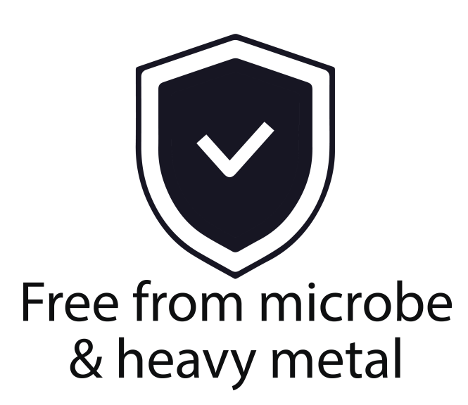 icon free from microbe and heavy metal